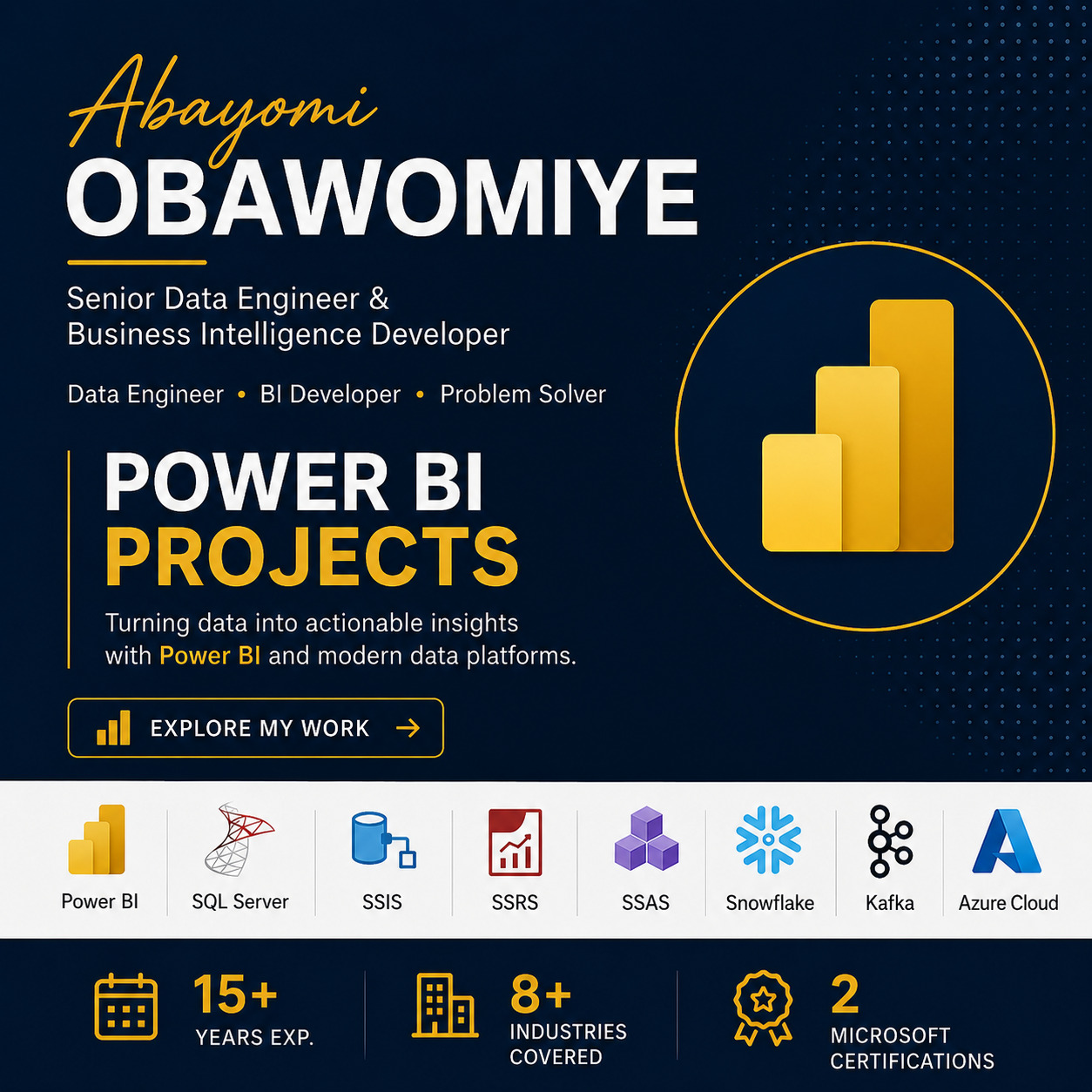 Abayomi Obawomiye Power bi projects